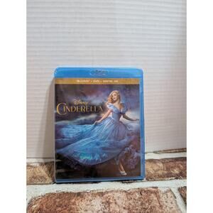 Disney Cinderella Live Action Movie Blu-ray + DVD + Digital HD New Sealed Movie